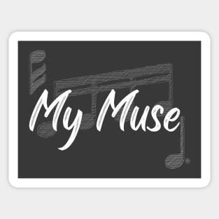 My muse _ random music notes Sticker